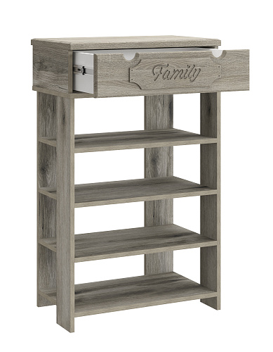 Тумба для обуви ДримСтар ДС-21 (600) дуб эвок/дуб сонома темный