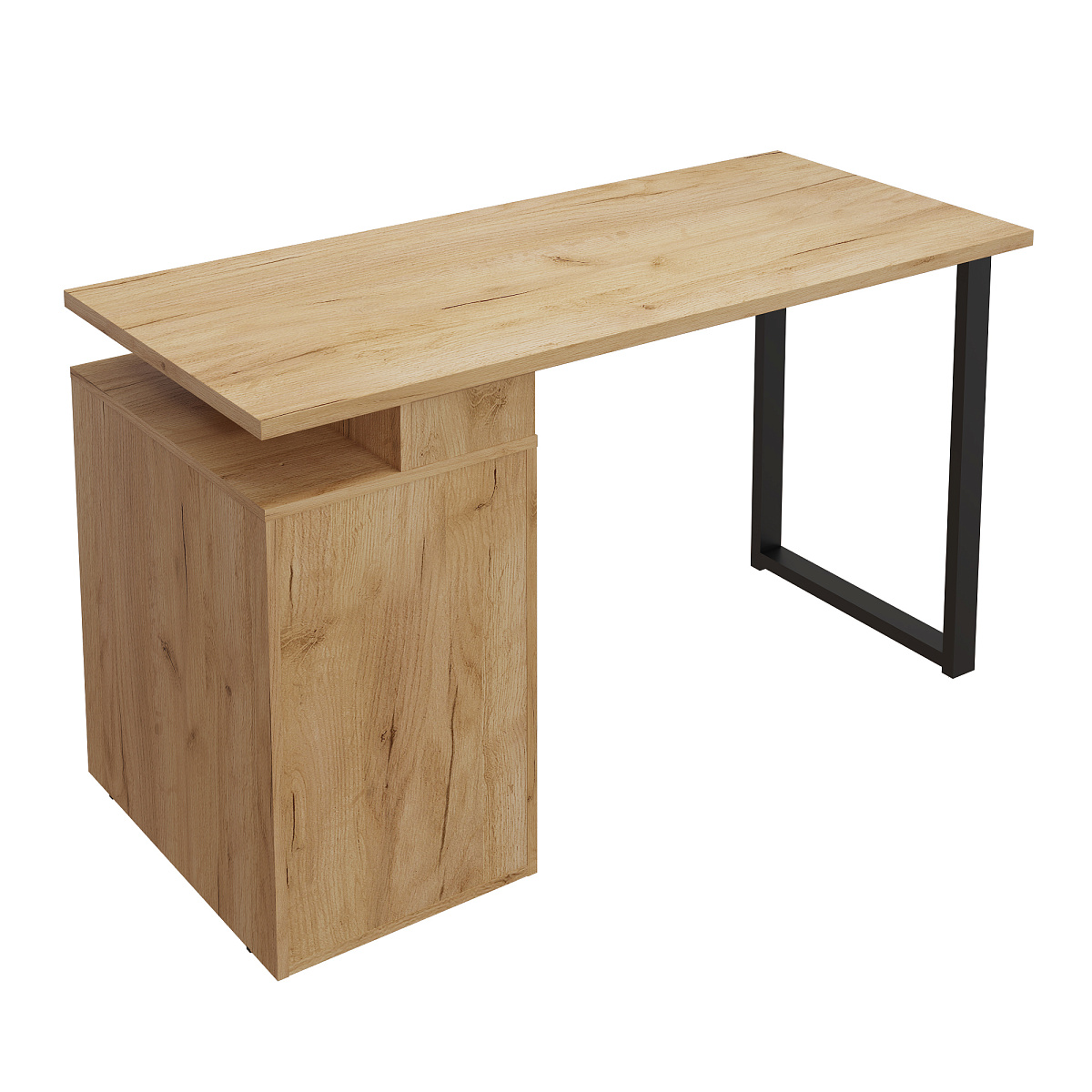 Стол С-406 дуб крафт золотой/меренга (1350*600)