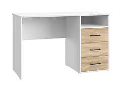 Стол Оскар ОС-20 белый структурный/блэквуд ячменный