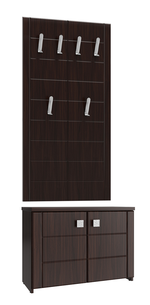 Комплект мебели для прихожей Изабель ИЗ-009 орех темный