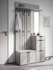 Комплект мебели для прихожей Эмилия ЭЛ-021 кашемир/шарли керамика