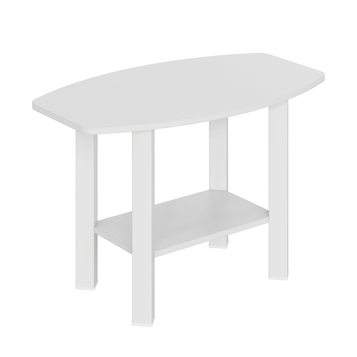 Стол журнальный С-500 белый структурный/белый