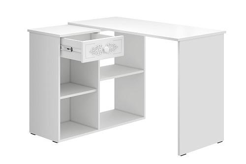 Стол угловой Ассоль АС-67 белое дерево