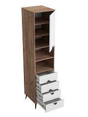 Пенал Астрид АР-06 дуб крафт табачный/бланж