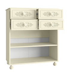 Тумба комбинированная Ассоль плюс АС-18 ваниль