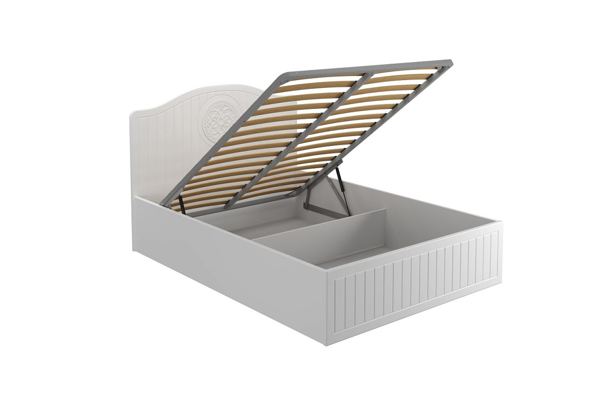 Кровать «Монблан» МБ-605К (2000х1400) белое дерево