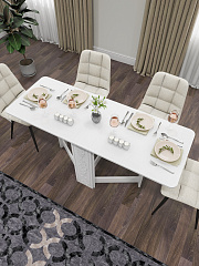 Стол раскладной СМ-4 белое дерево