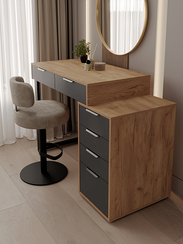 Стол Оптима ОП-18 дуб крафт золотой/графит