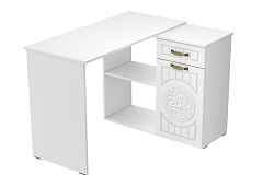 Стол угловой Монблан МБ-74К белое дерево