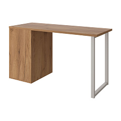 Стол С-412 дуб крафт золотой/меренга (1350х550 белая опора)