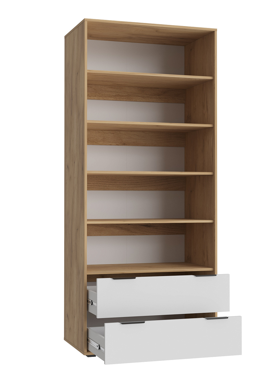 Шкаф Оптима ОП-26 дуб крафт золотой/меренга