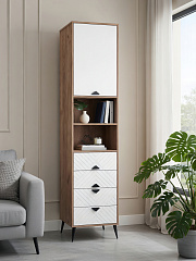 Пенал Астрид АР-06 дуб крафт табачный/бланж