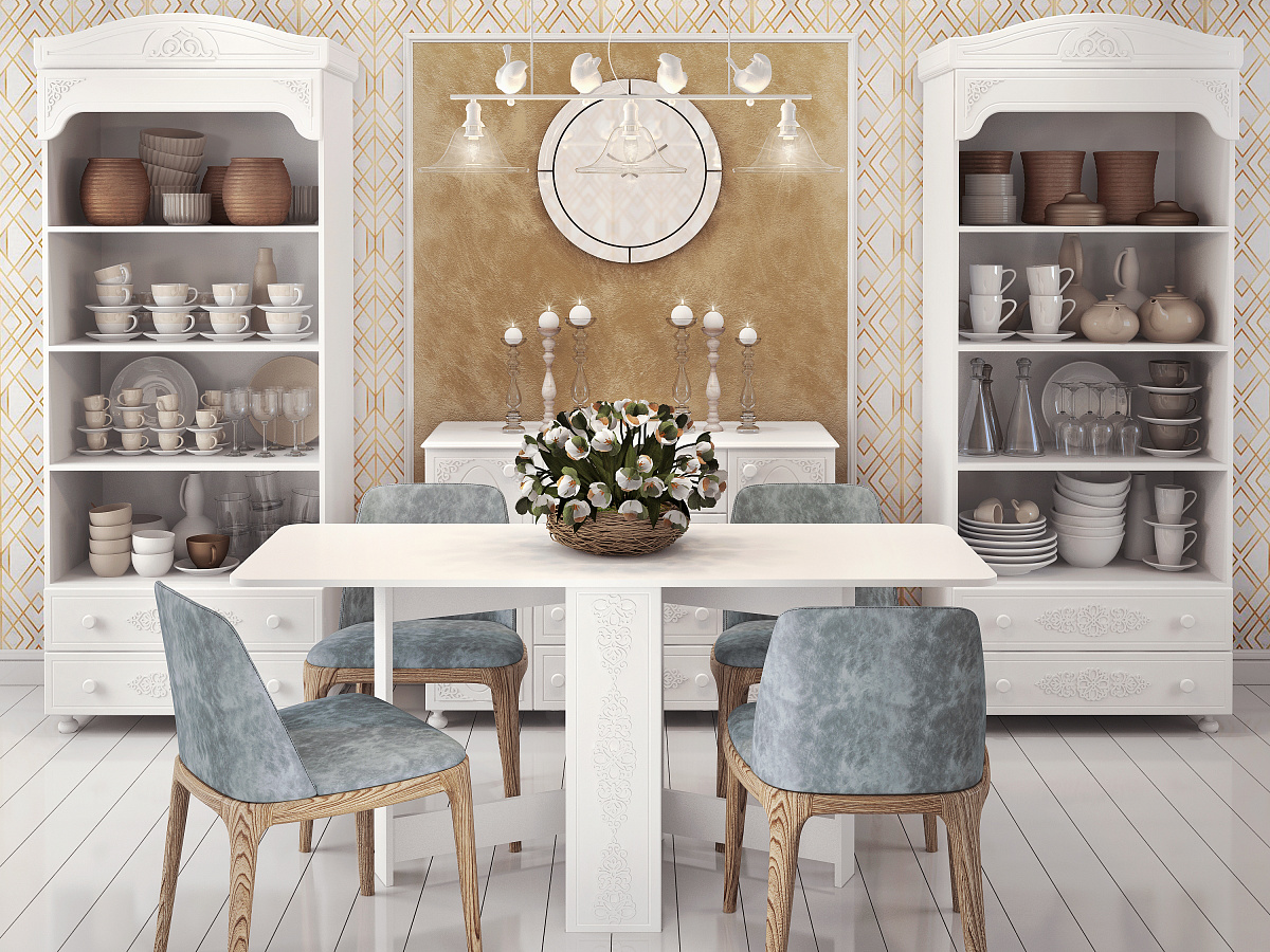 Стол раскладной СМ-4 белое дерево