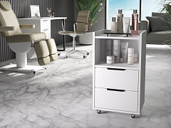 Тумба К-30 белый структурный/меренга