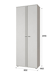 Шкаф для одежды Эмилия ЭЛ-13К глухой кашемир/шарли керамика