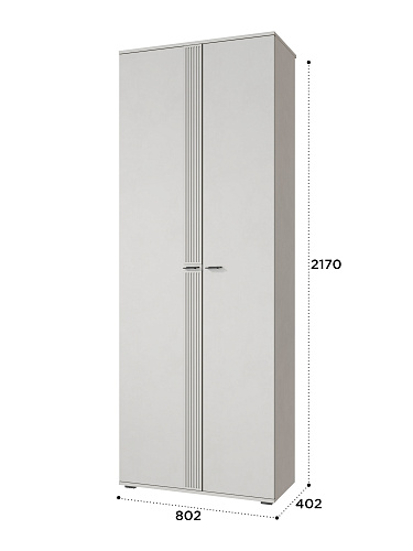 Шкаф для одежды Эмилия ЭЛ-13К глухой кашемир/шарли керамика