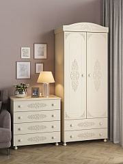 Шкаф для одежды Ассоль плюс АС-2 ваниль