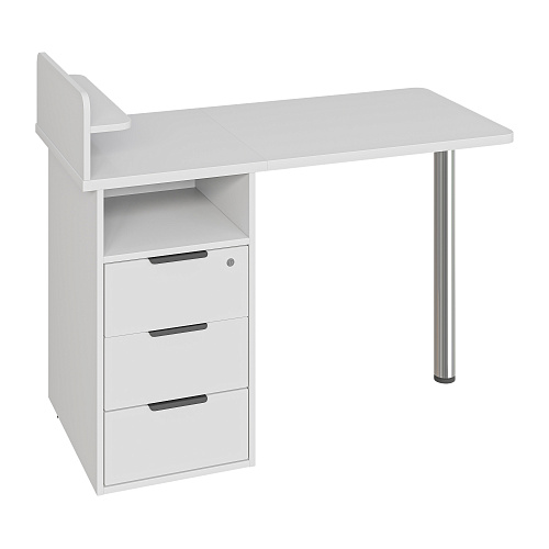 Стол С-405 белый структурный/меренга