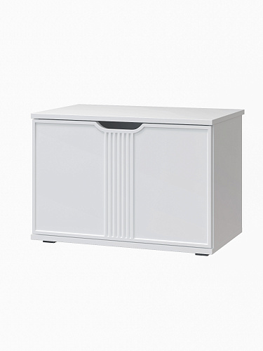 Тумба Эмилия ЭЛ-4 белый структурный/меренга