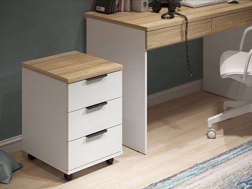 Тумба Скайлайт СЛ-12К блэквуд ячменный/белый/меренга