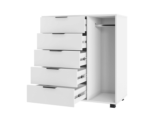 Шкаф комбинированный К-20 белый структурный/меренга