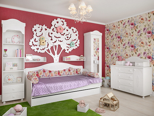 Кровать Ассоль АС-47 (2000х900) белое дерево