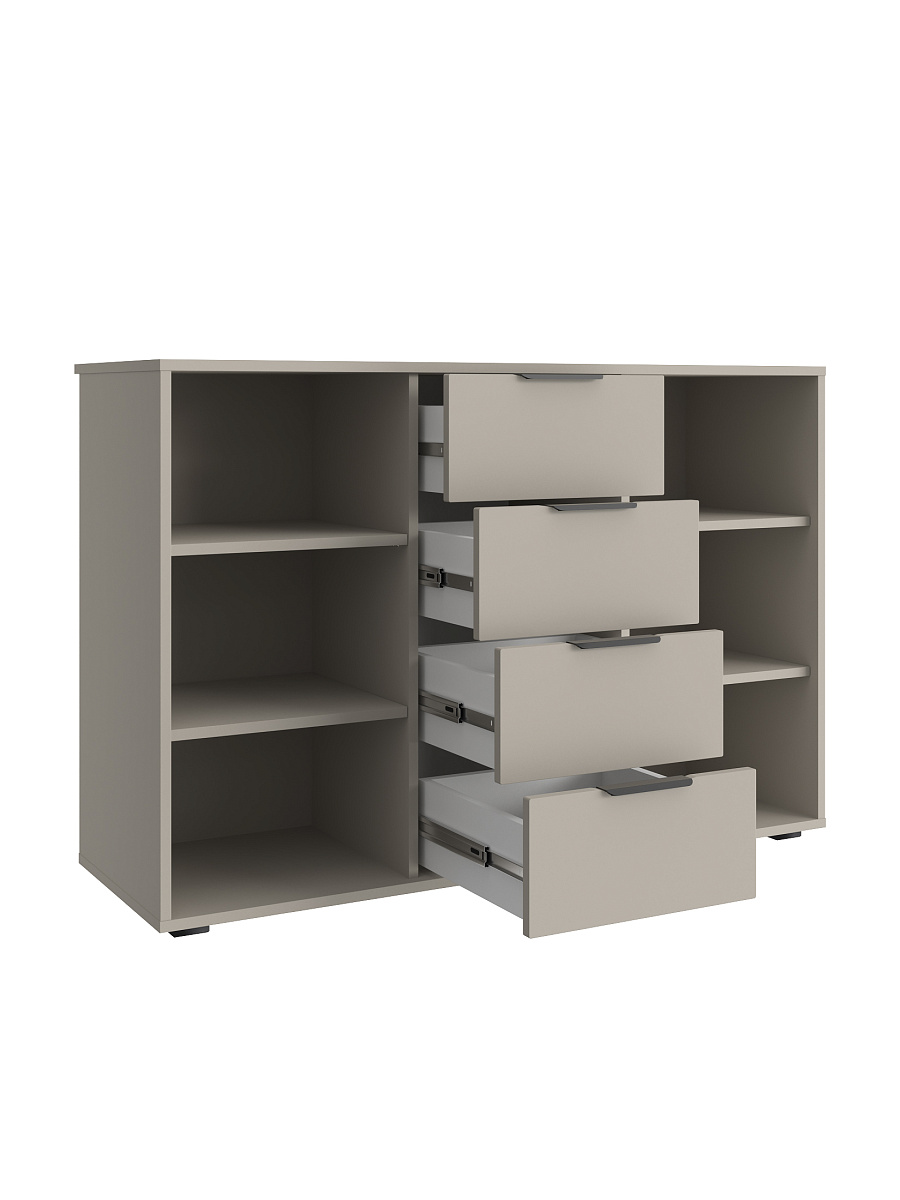 Комод Оптима ОП-17 глиняный серый/риолит