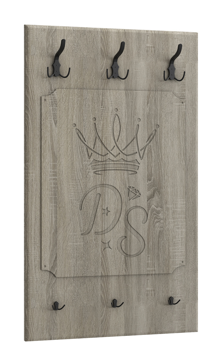 Вешалка ДримСтар ДС-32 дуб сонома темный