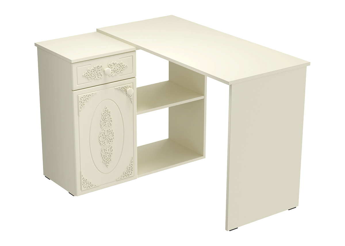 Стол угловой Ассоль плюс АС-67 ваниль