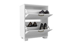 Тумба для обуви (обувница) «Монблан» МБ-33К белое дерево