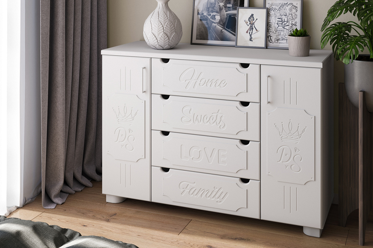 Комод ДримСтар ДС-13 белое дерево