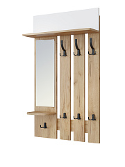 Вешалка Эмилия ЭЛ-49 дуб крафт золотой/меренга