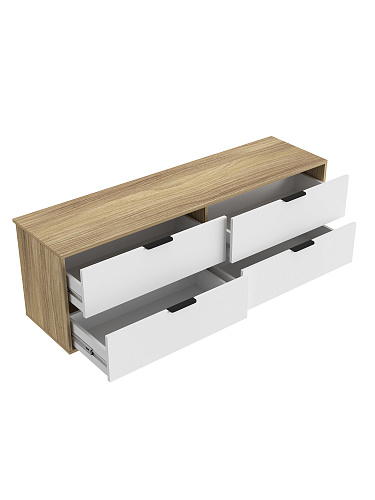 Тумба Оптима ОП-23 блэквуд ячменный/меренга