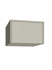 Шкаф-пенал с антресолью Оптима ОП-128 глиняный серый/риолит