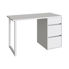 Стол С-411 белый структурный/меренга (1200х550 белая опора)