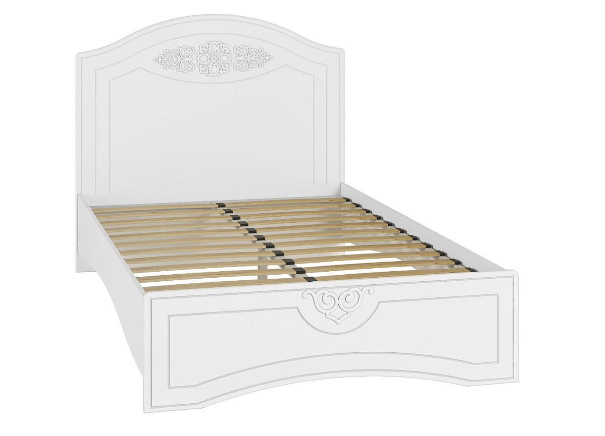 Кровать Ассоль АС-111К (2000x1200) белое дерево