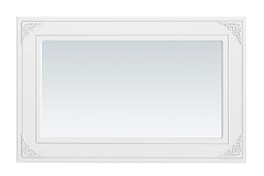 Зеркало Ассоль АС-75 (1100х700) белое дерево