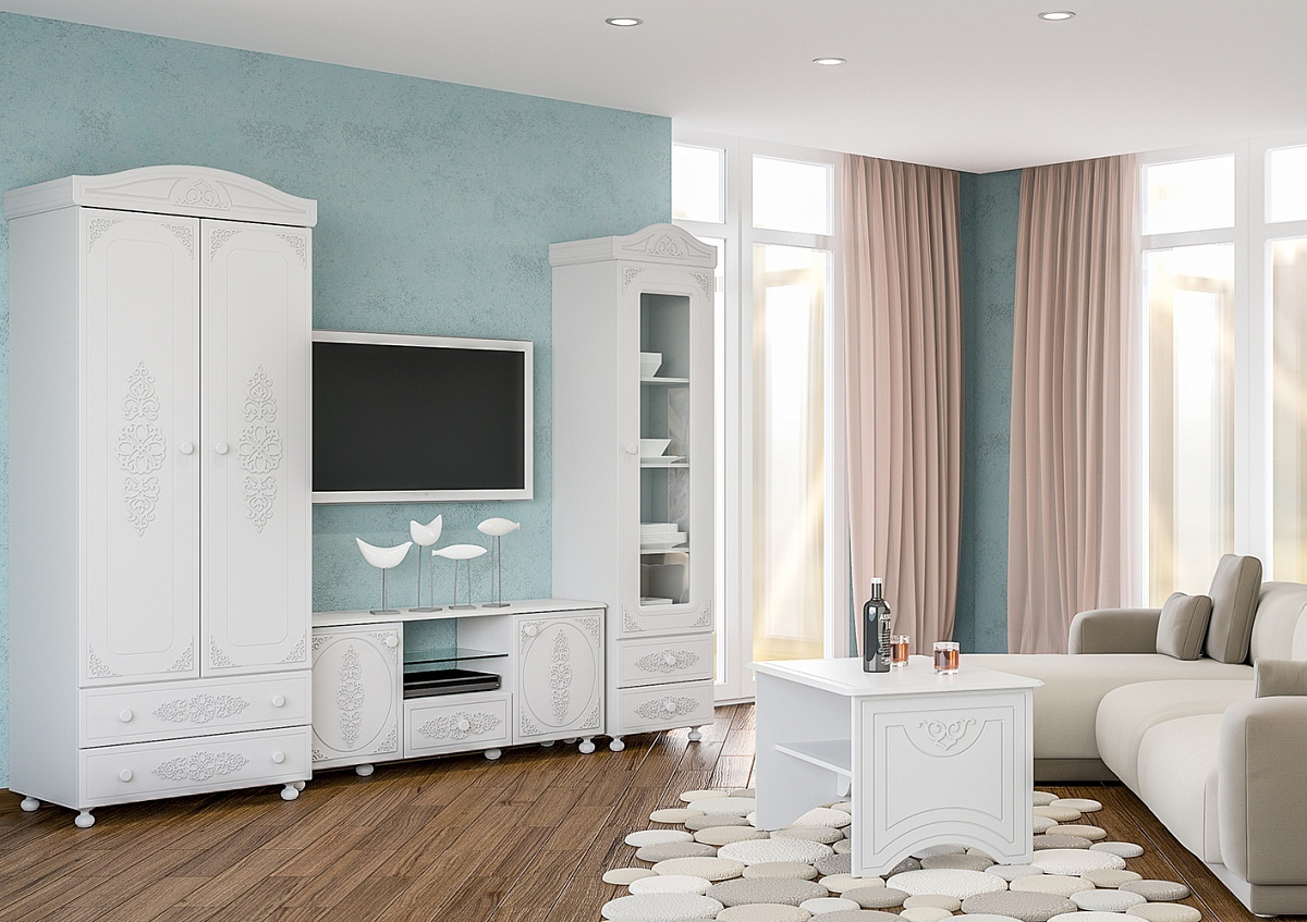 Стол журнальный Ассоль АС-12 белое дерево