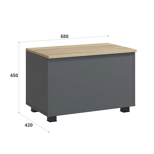 Ящик Скайлайт СЛ-60 блэквуд ячменный/графит