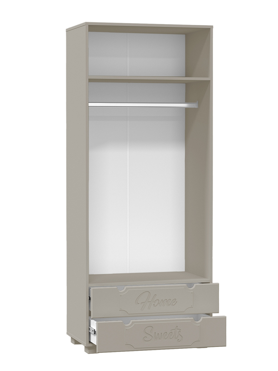 Шкаф для одежды ДримСтар ДС-60К глиняный серый/риолит