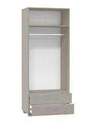 Шкаф для одежды ДримСтар ДС-60К глиняный серый/риолит