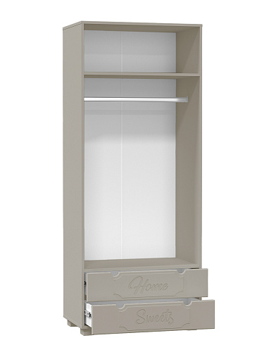 Шкаф для одежды ДримСтар ДС-60К глиняный серый/риолит