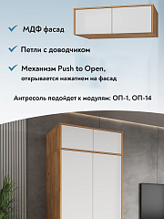 Антресоль Оптима ОП-11 дуб крафт золотой/меренга