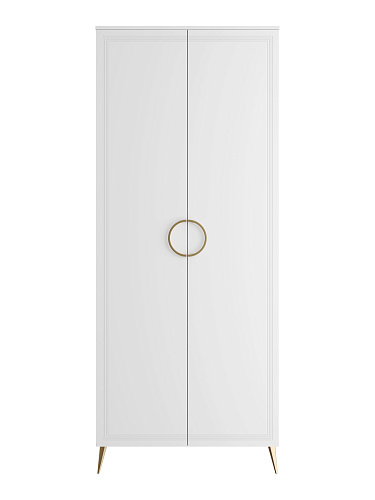 Шкаф для одежды Оливия ОЛ-01 белый бриллиант/бланж