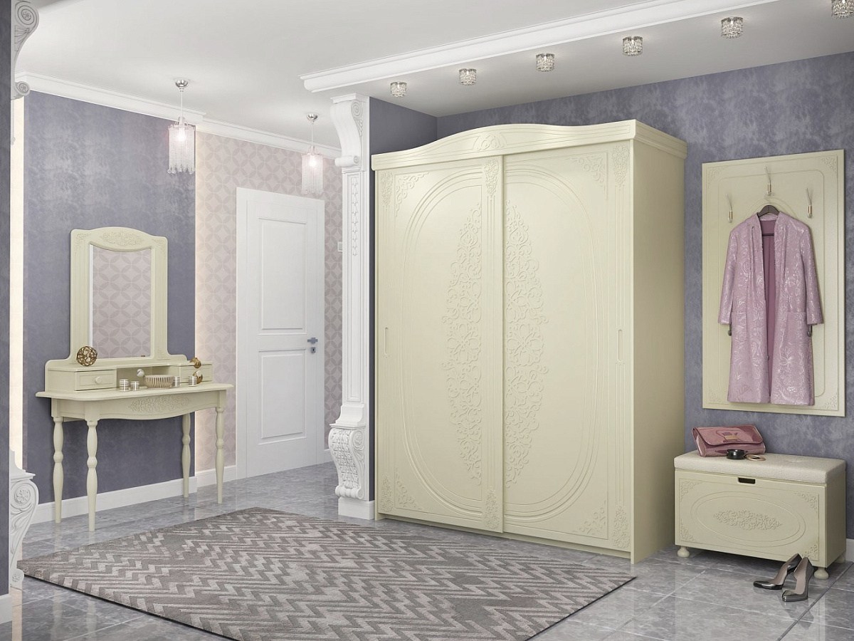 Шкаф-купе Ассоль плюс АС-20 ваниль