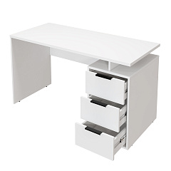 Стол С-407 белый структурный/меренга (1350*600)