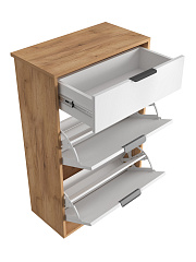 Тумба Оптима ОП-09 дуб крафт золотой/меренга