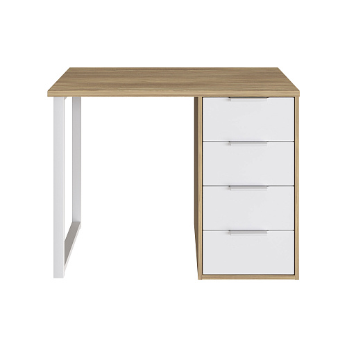 Стол С-414 блэквуд ячменный/меренга (1000х550)