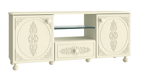 Тумба под ТВ Ассоль плюс АС-13 ваниль
